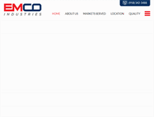 Tablet Screenshot of emcoind.com